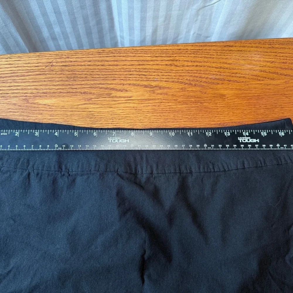 Charter Club Women‎ Black A-Line Skirt Size 12 Professional office dark academia